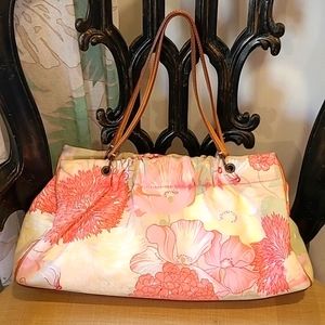 RARE Vintage Burberry Floral Tote Handbag